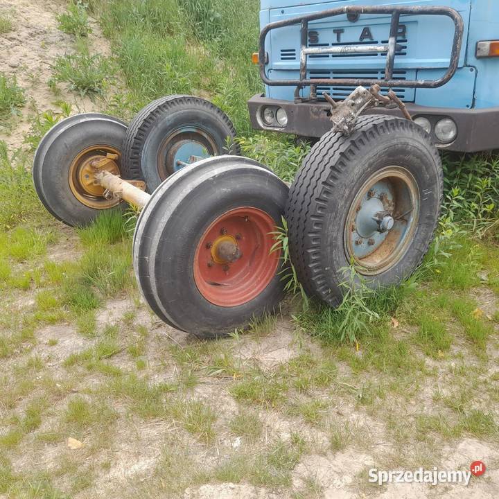 Ośka oś z kołami z przyczepy busa i inne Frampol