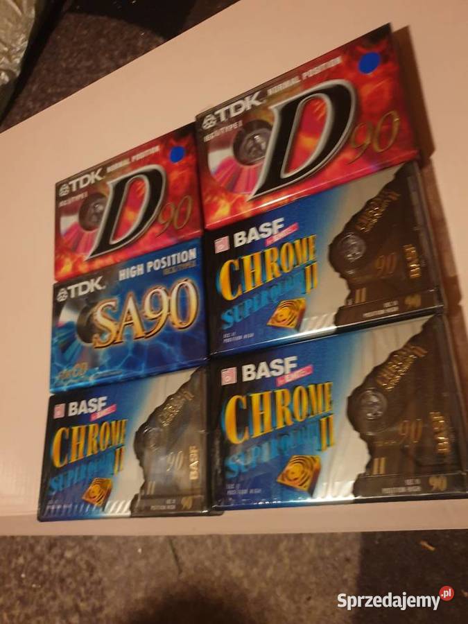 Kasety magnefonowe tdk i basf 90 nowe 6 sztuki Leżajsk