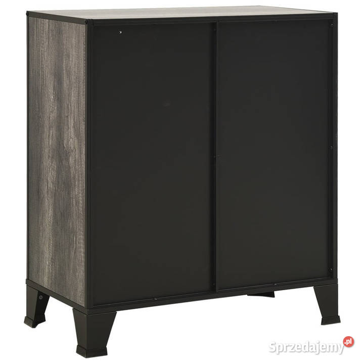 Szafka szara 72x36x82 metal i MDF WM335912 Warszawa