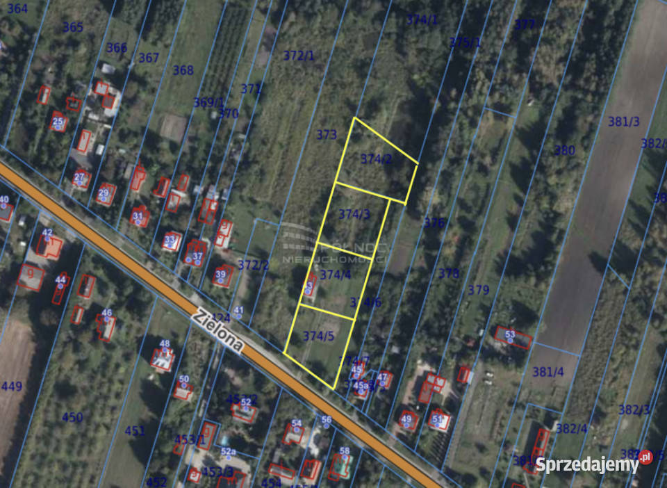 Działki budowlane Zielonej w Pokrówce Pokrówka