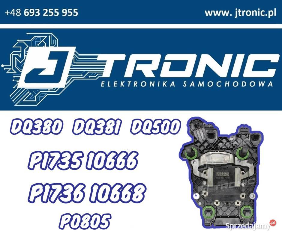 Naprawa sterownika DQ381 DQ380 P1735 czujnik Wieluń usługi moto
