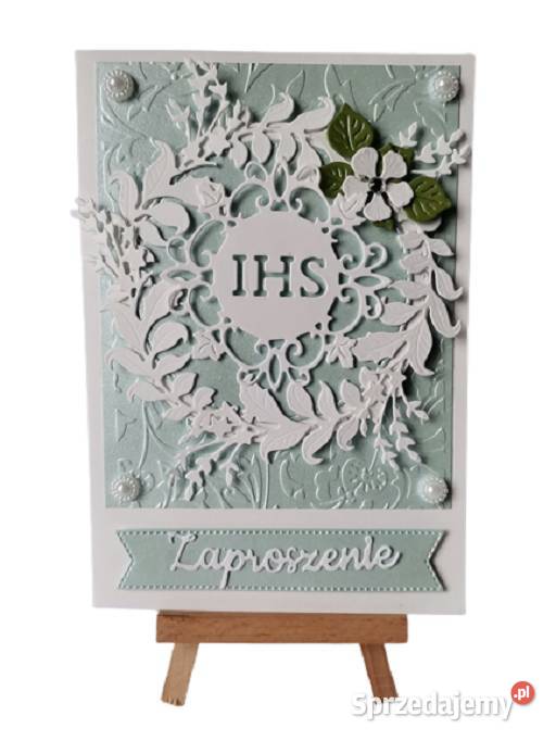 Zaproszenia Komunia Chłopięce Hostia W Liściach Poznań sprzedam