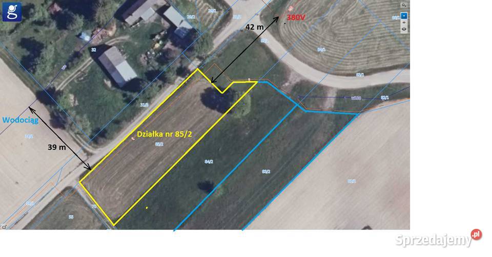 Działka rolna 1 800 m2 SŁOBODA drodze Okazja Słoboda sprzedam