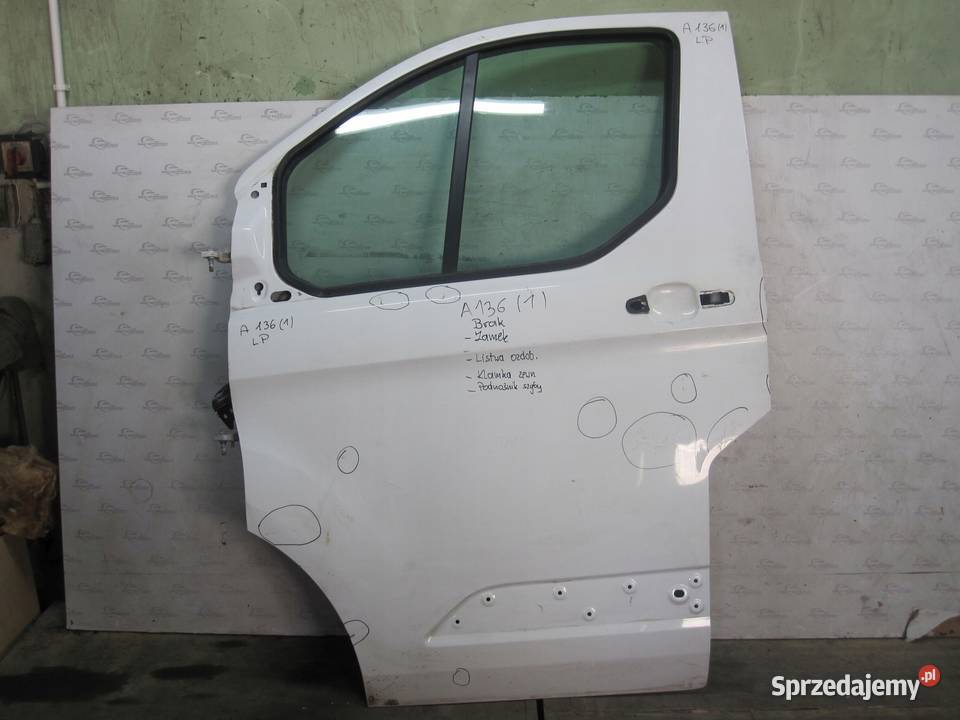 FORD TRANSIT CUSTOM 15r drzwi lewe przód 90 Kielce sprzedam