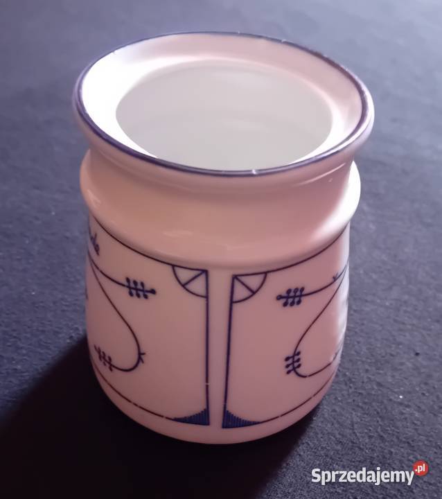 Porcelanowy pojemnik na marnoladę wzór słomkowy Porcelana i szkło