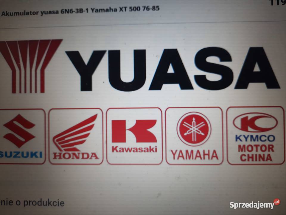 Akumulator 6V 6Ah Yuasa 6N63B1 Kielce sprzedam