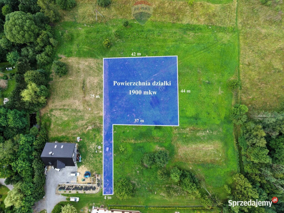 DZIAŁKA BUDOWLANA JORDANÓW polna Jordanów