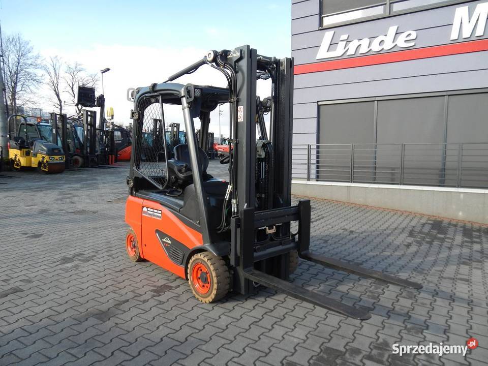 Elektryczny wózek widłowy Linde E16P02 Triplex Linde Wózki widłowe Mogilany