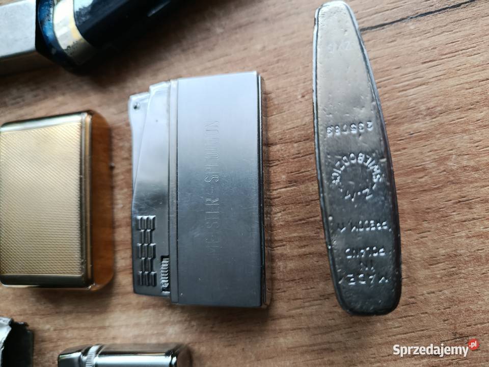 Zestaw starych metalowych zapalniczek różne Pozostałe Choszczno