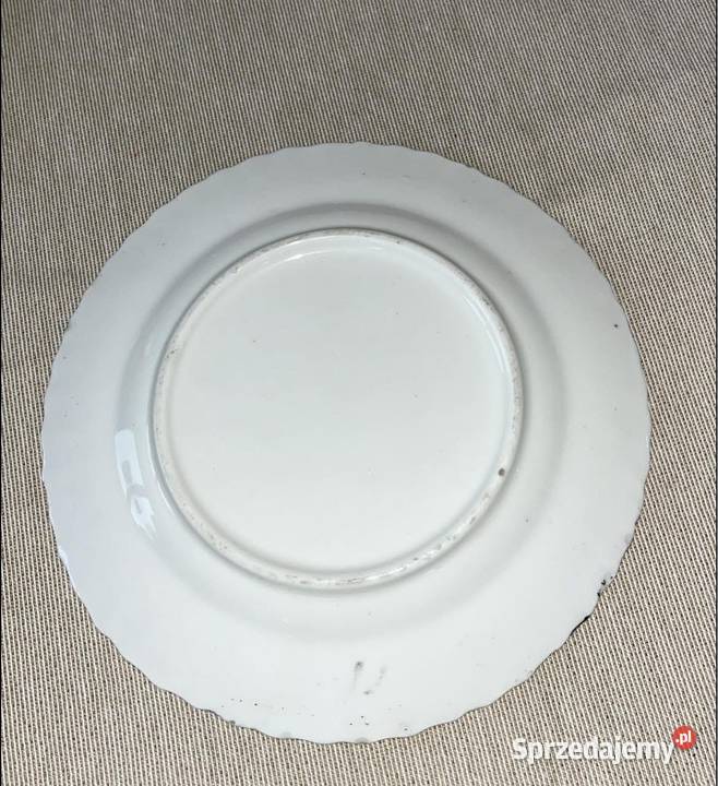 Angielski talerzyk deserowy Bez sygnatury Porcelana i szkło pomorskie Gdańsk