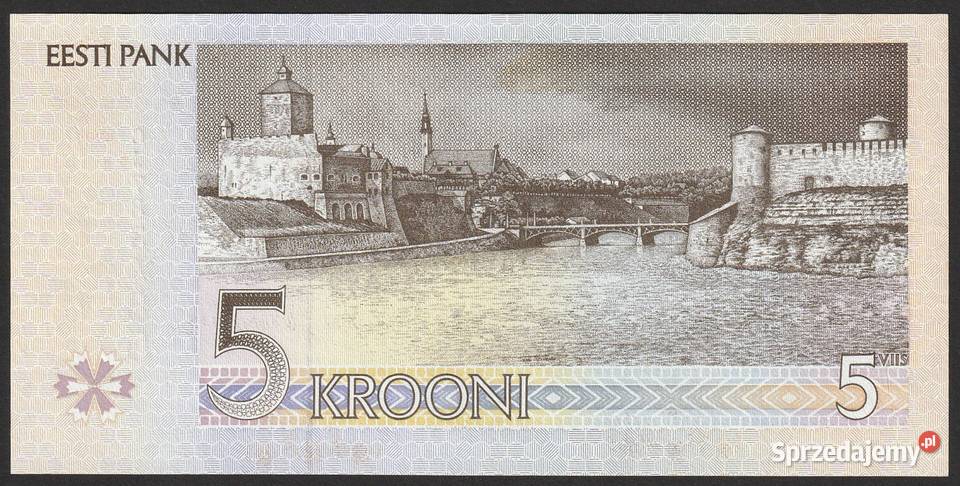 ESTONIA 5 KORON 1994 STAN BANKOWY UNC Numizmatyka Łódź sprzedam