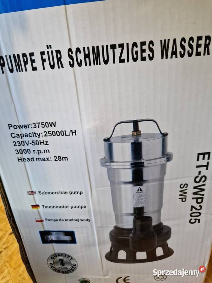 Pompa zatapialna Euro tech 3100W bez pływaka Głogowa