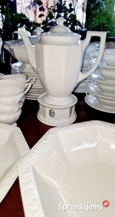 Rosenthal Biała Mariaserwis obiadowy 12osób 99 Nałęczów