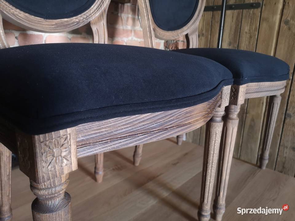 Oryginalne krzesła medaliony Ludwik XVI Łódź