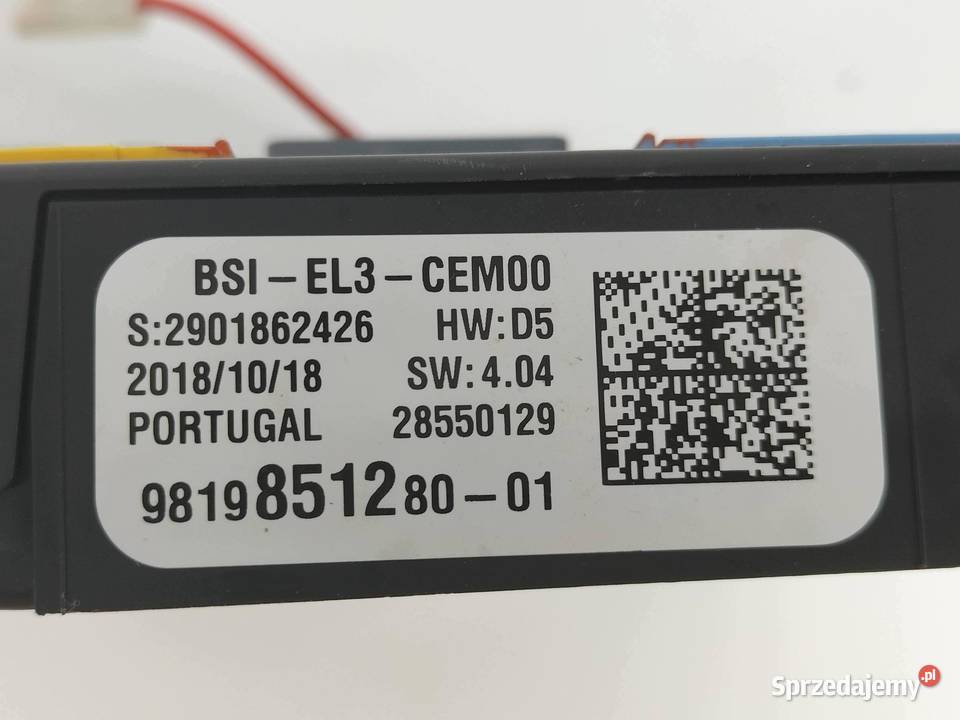 SKRZYNKA BSI 9819851280 EL3 Opel Crossland I sprzedam
