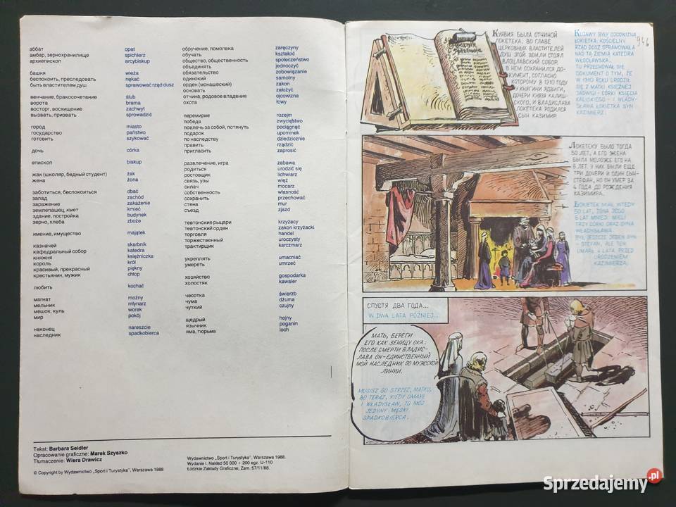 Kazimierz Wielki komiks dwujęzyczny język Polskie Gdynia