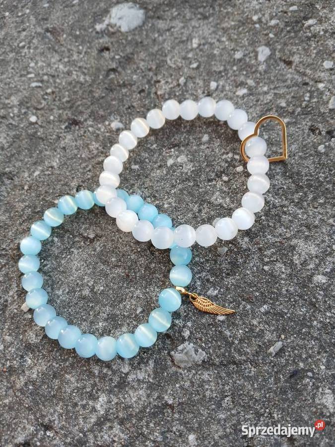 Bransoletki 2 damskie Kocie Oko 8mm Biżuteria