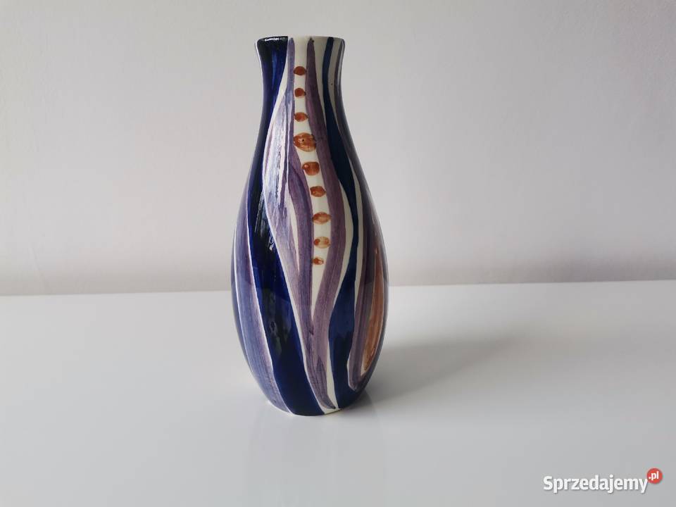 Stary unikatowy wazon Pikasiak fajans Włocławek