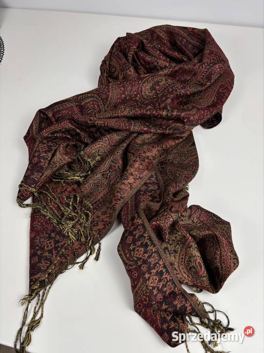Piękny szal burgundi Moda i Styl Katowice