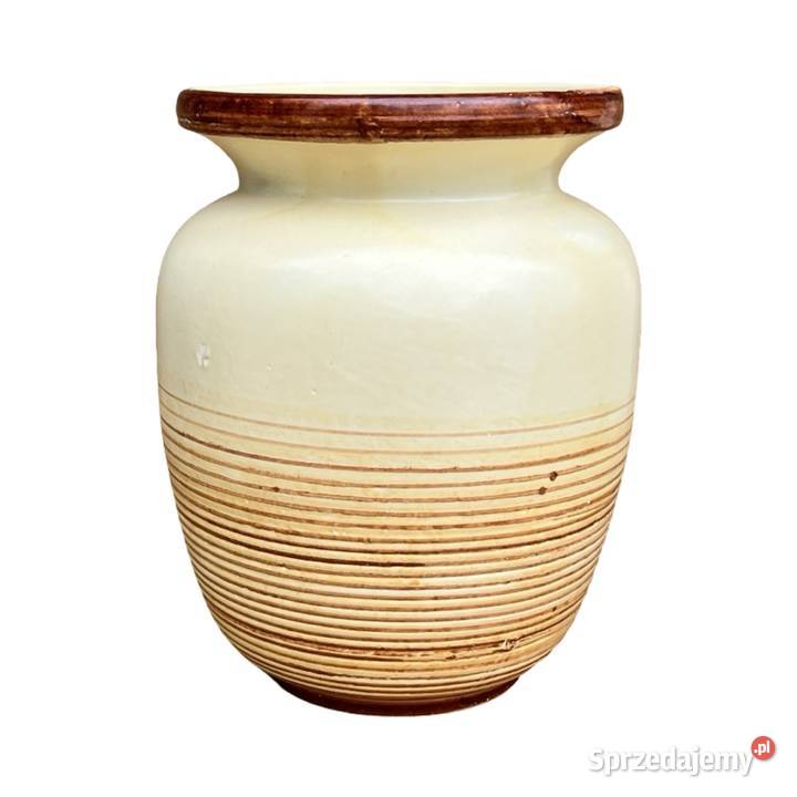 Ceramiczny wazon VEB Haldensleben Niemcy lata 50