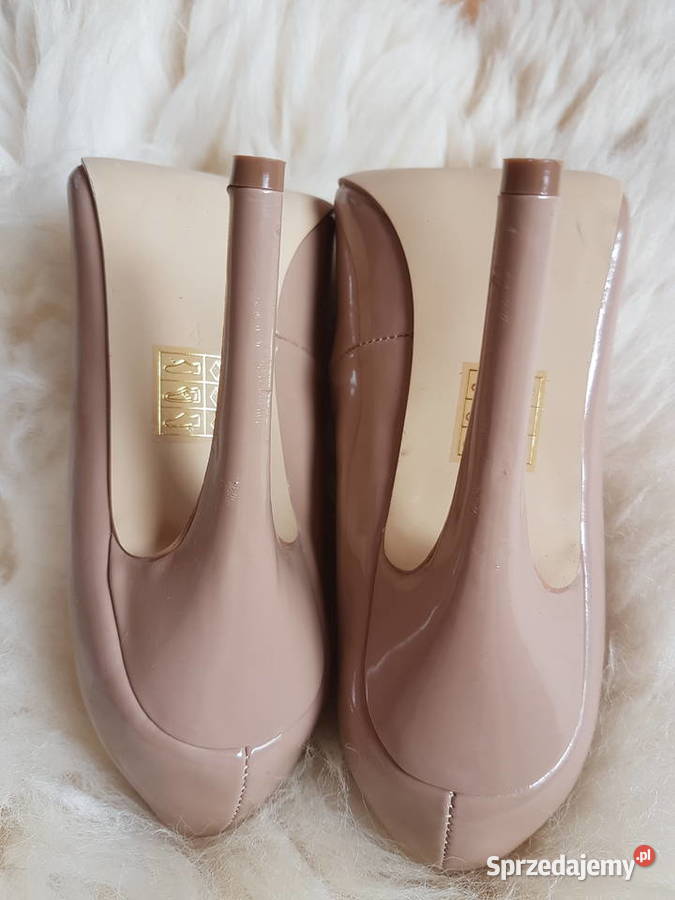 Szpilki nude białe czubki Asos bezowe Asos Damskie podkarpackie Jasło