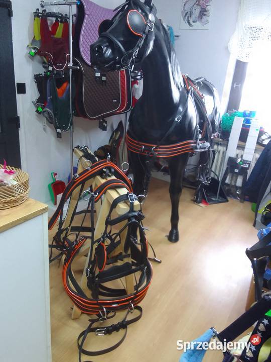 Uprząż szorowa biothan na parę koni rozmiar full Pietrowice Wielkie