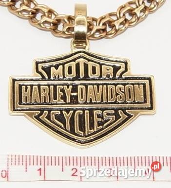Złota 14karat duża 18gramowa zawieszka Harley Wrocław