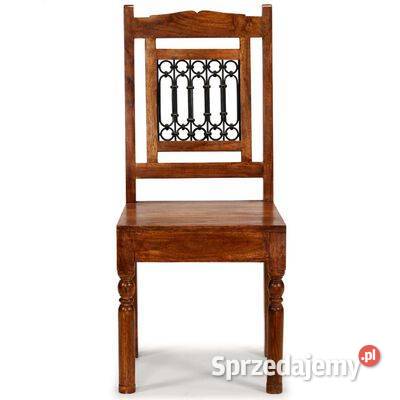 vidaXL Krzesła stołowe 6 lite drewno Warszawa