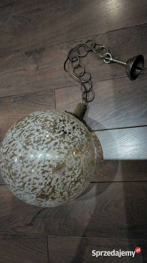 Lampa Wisząca SAKU Szklana Kula Vintage lata Lampy wiszące Nowa Sól