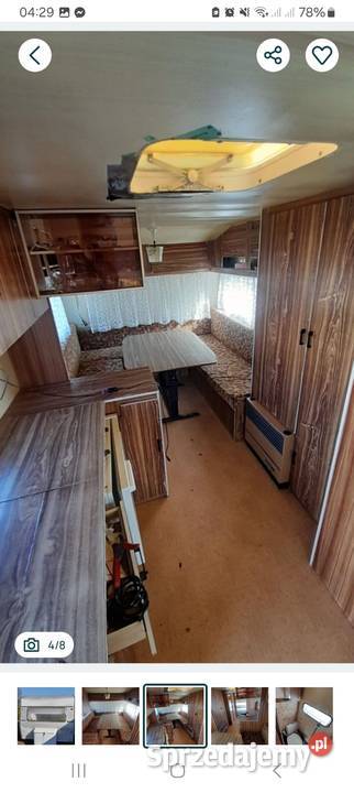 Przyczepa kempingowa przedsionek wc Sieradz