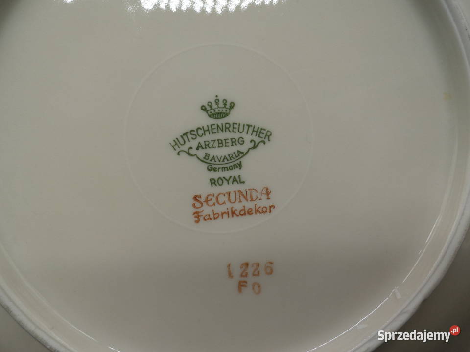 Porcelanowa pateratalerz Hutschenreuther Secunda Porcelana i szkło Raszków