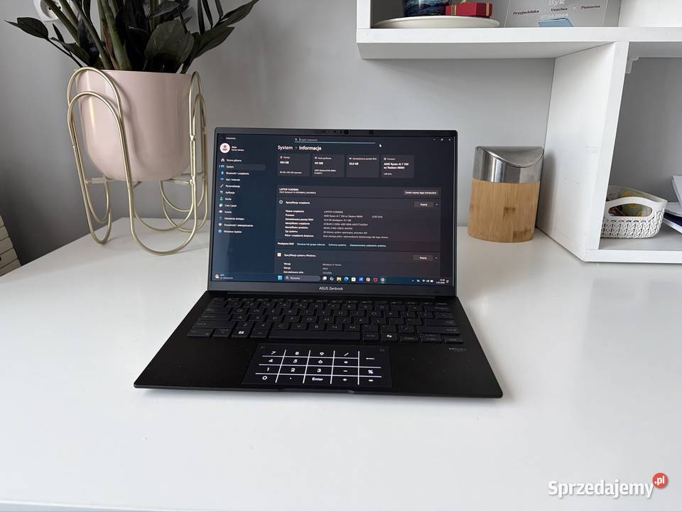 Asus ZenBook UM3406K OLED RYZEN AI 7 32gb1TB 1000 Gromnik
