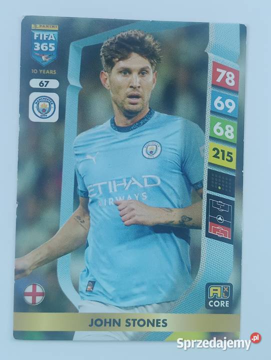 John Stones 67 karta Fifa 365 Adrenaline XL 2025