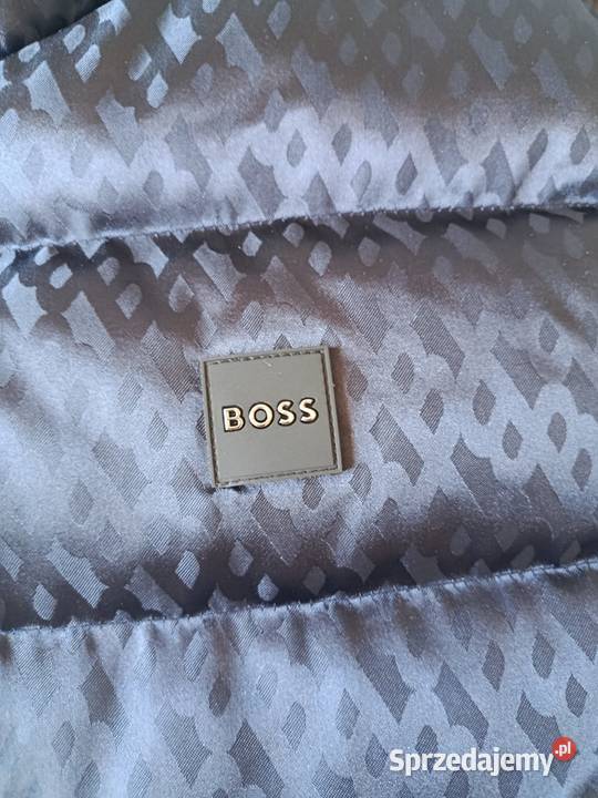 Kamizelka pikowana Hugo Boss granatowa monogram Białystok