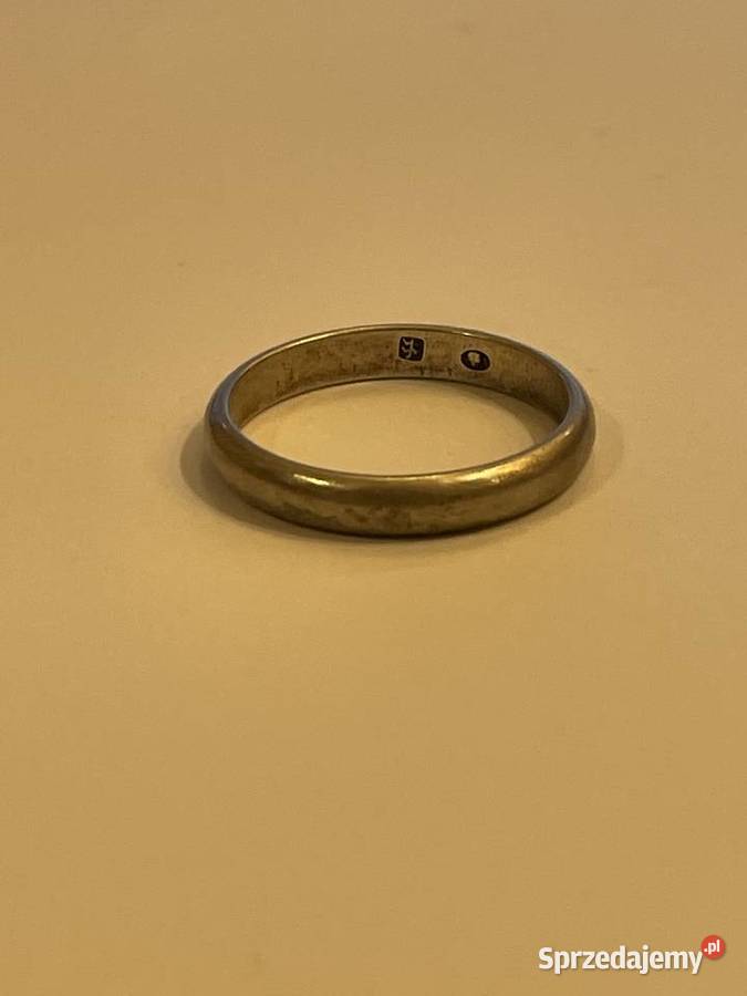 Pierścień firmy Warmet Polska PRL srebro Kraków