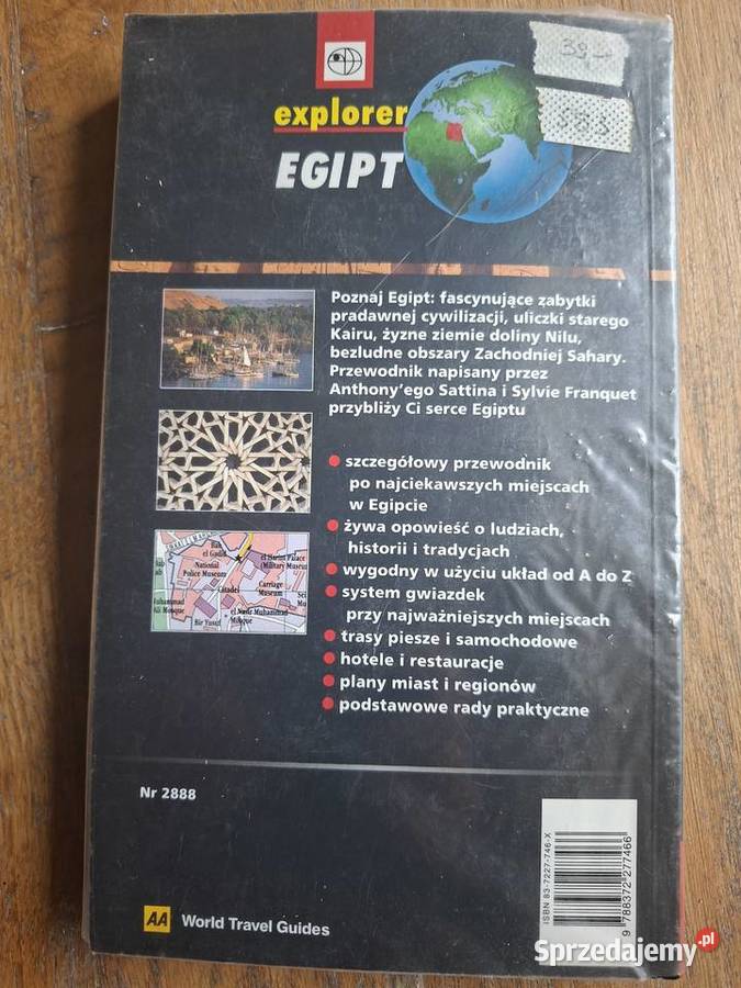 Egipt explorer A Sattin i S Franquet przewodnik małopolskie Kraków sprzedam