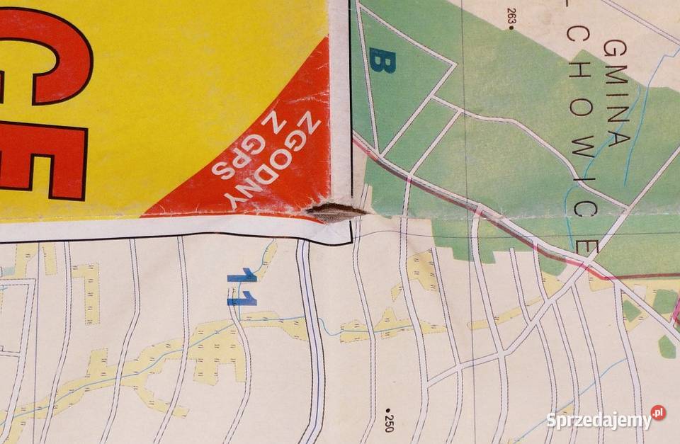 Plan miasta Gliwice mapa w skali 120000 zgodna z śląskie