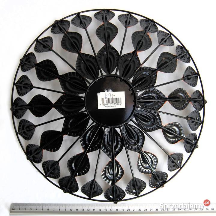 Szwedzka ażurowa metalowa patera indyjska w Lublin