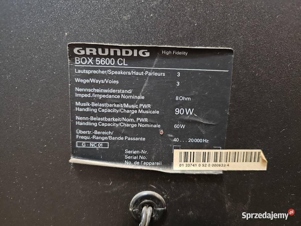 Kolumny GRUNDIG BOX 5600 lubuskie Gorzów Wielkopolski