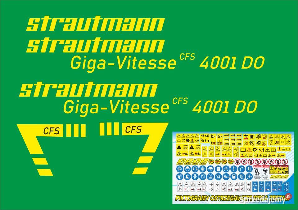 Naklejki Strautmann Giga Vitesse 4001 mocne Bydgoszcz