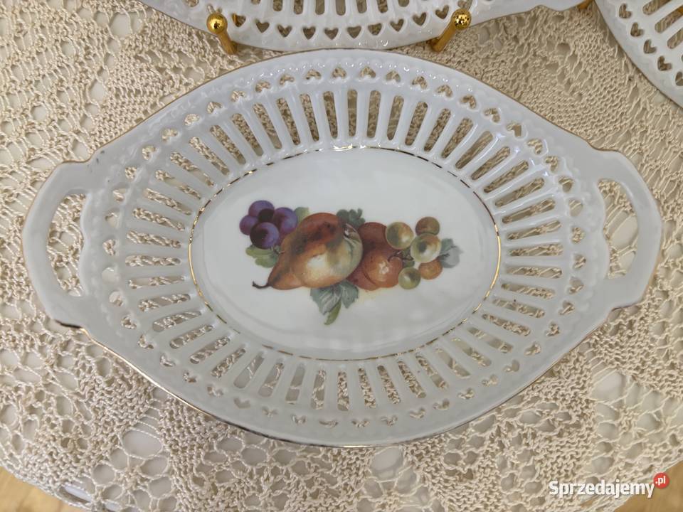 Zestaw ażurowych półmisków Sędziejowice