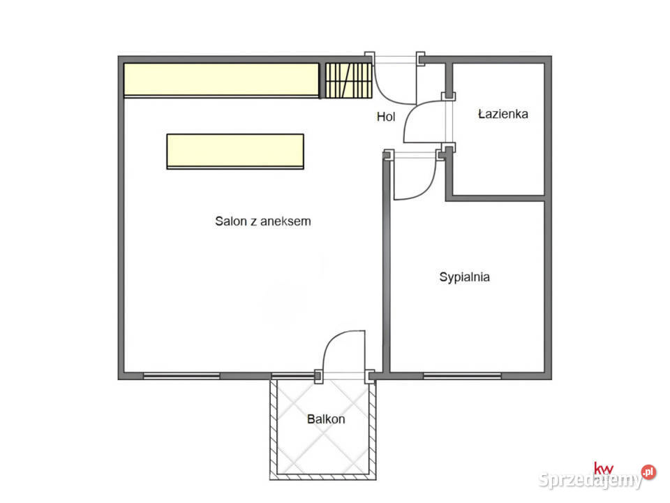 sprzedaży mieszkania Warszawa 50m2 2 pokoje