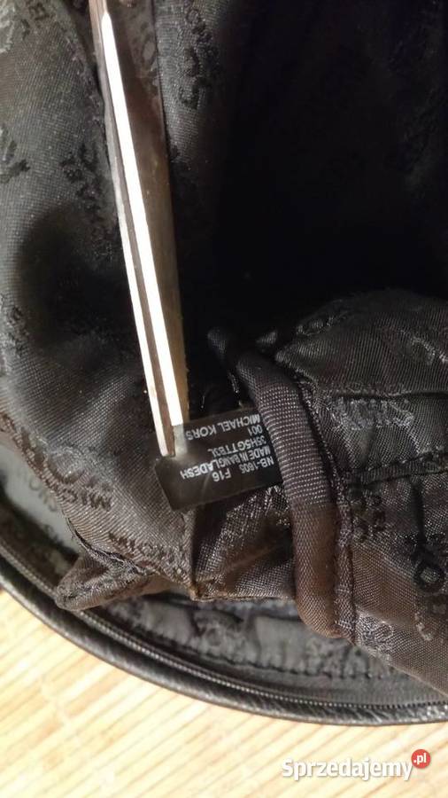 Oryginalny czarny skórzany plecak Michael Kors Sosnowiec