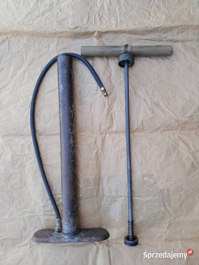 Pompka rowerowa metalowa stojąca słupkowa z Polkowice