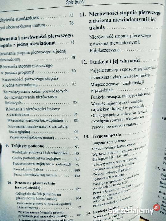 Matematyka Podkowa rozszerzenie zbiór mazowieckie Warszawa