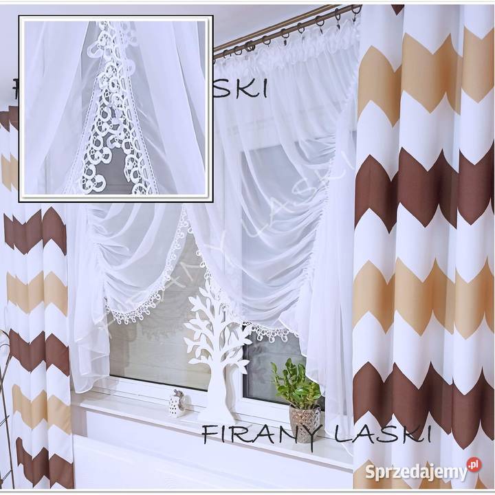 Firana Firany firanki gotowa 400x150 woal Brzesko