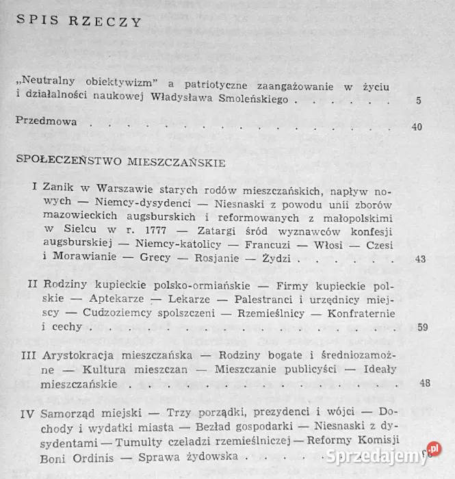 Mieszczaństwo warszawskie w końcu wieku XVIII W Pozostałe Chełm