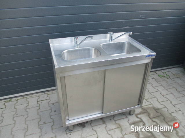 Zlew Gastronomiczny 2 Komorowy Drzwi Suwane sprzedam