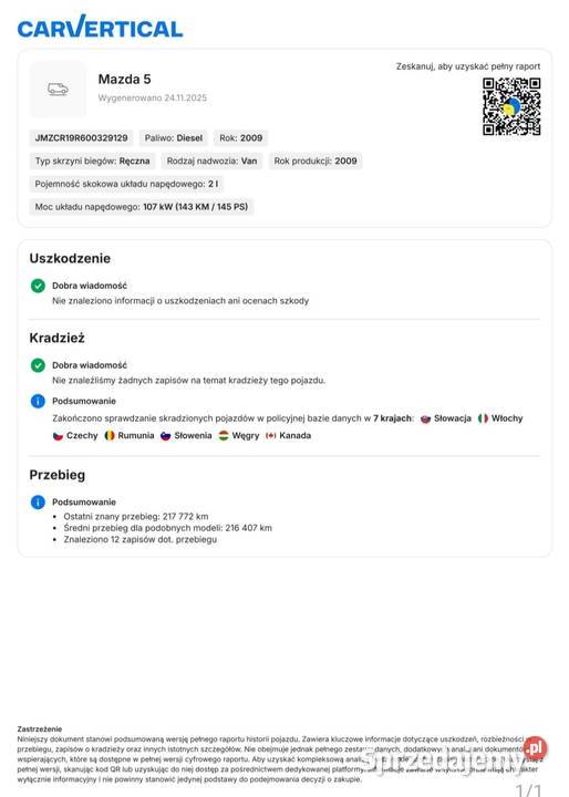 Mazda 5 20 diesel 7osobowa Mazda kujawsko-pomorskie