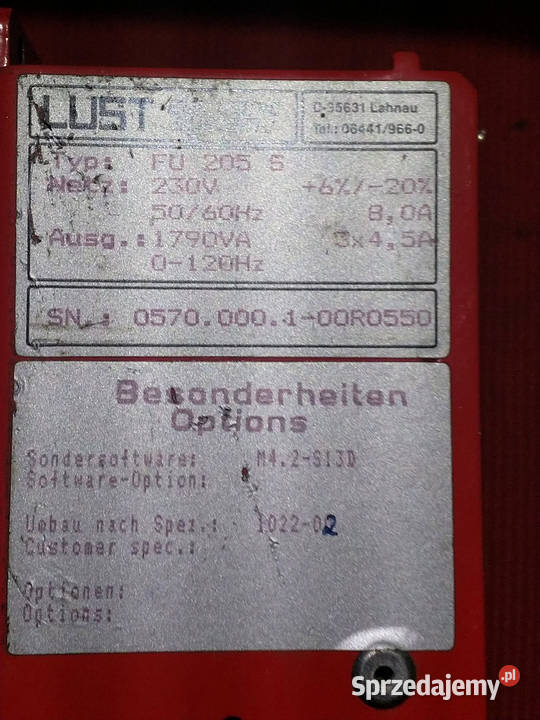 Falownik Przetwornica częstotliwosci FU 205 S Elektryczne Zielona Góra